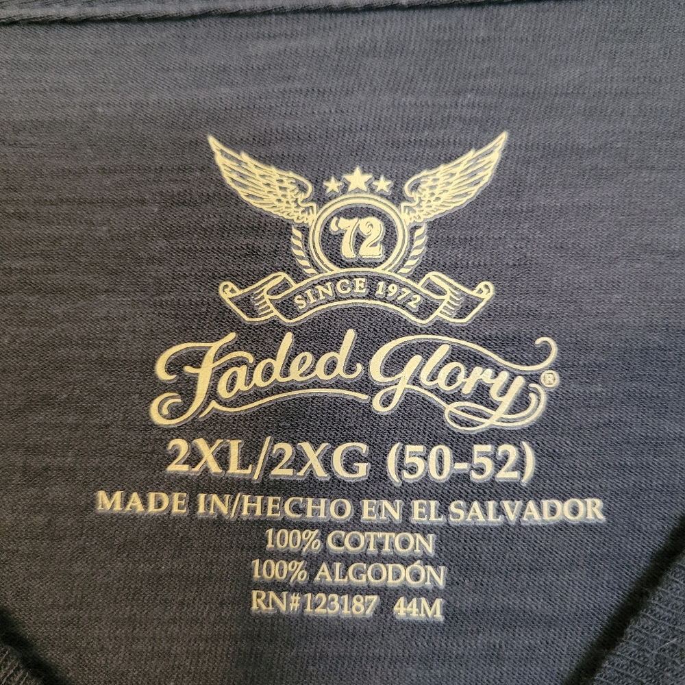 American Patriotic T-shirt Size 2XL Grey - Picture 4 of 5